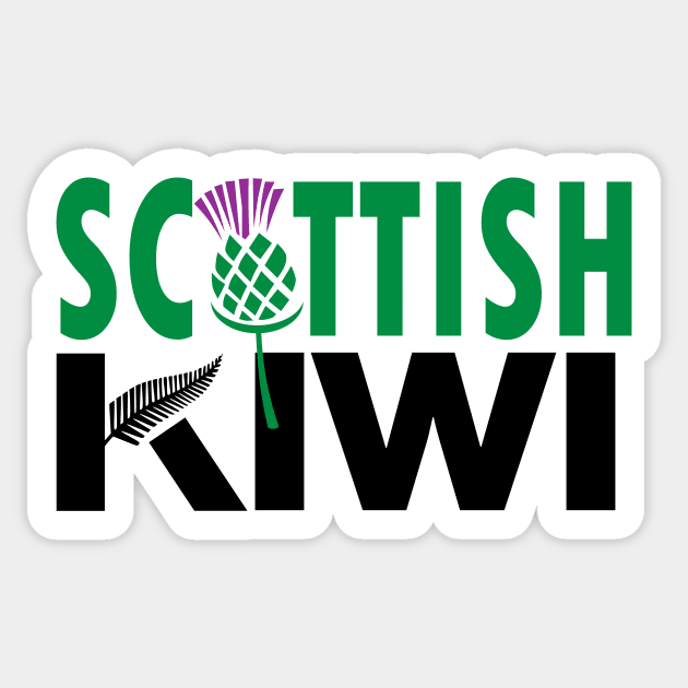 Scottish Kiwi (for light backgrounds) Sticker by honeythief